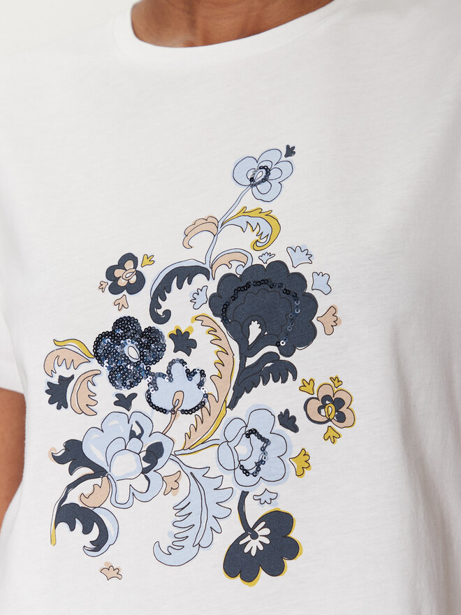 Marella Marella Camiseta Ovest 2515971071 Blanco Regular Fit