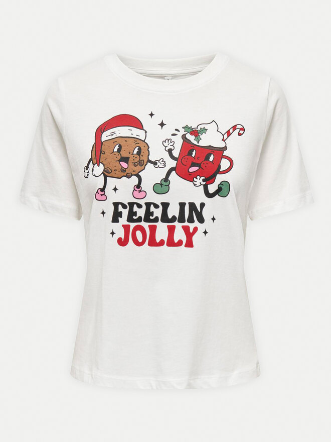 ONLY ONLY Marškinėliai Rosie 15332339 Balta Regular Fit