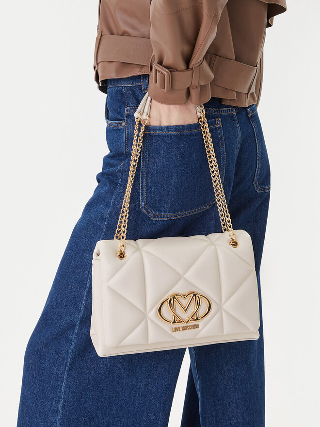 LOVE MOSCHINO Geantă LOVE MOSCHINO JC4041PP0NLC0110 Écru