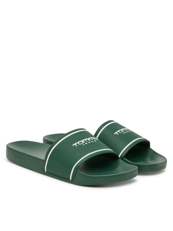 Tommy Jeans Pantoletten Tommy Jeans Tjm Summer Sandal 26.2 EM0EM01723 Grün