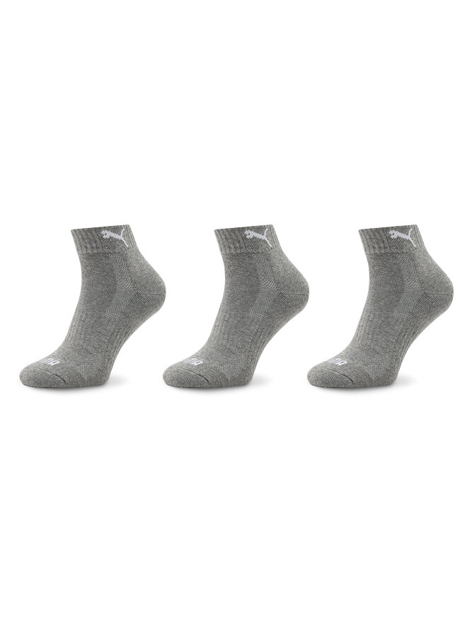 Puma 3 pár uniszex hosszú szárú zokni Puma 907943 03 Szürke