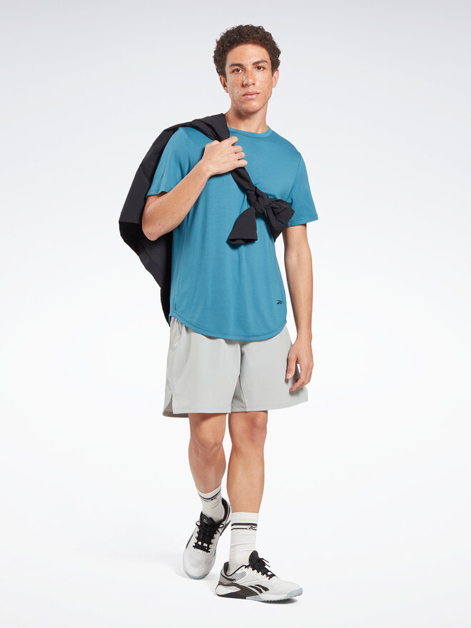 Reebok Reebok Marškinėliai ACTIVCHILL+DREAMBLEND T-Shirt HR6167 Mėlyna Regular Fit