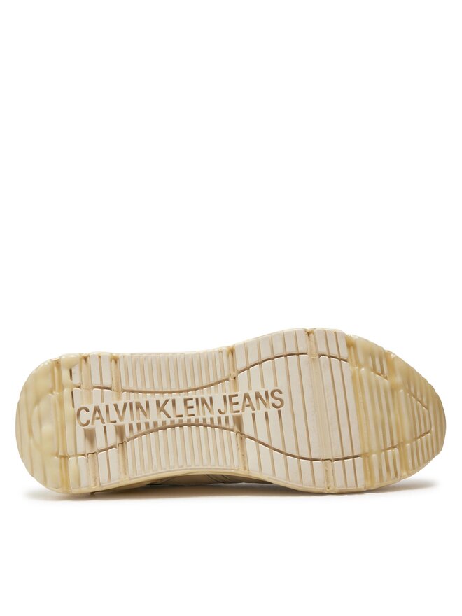 Calvin Klein Jeans Сникърси Calvin Klein Jeans Chunky Run Low Laceup Dip Wn YW0YW01049 Бял