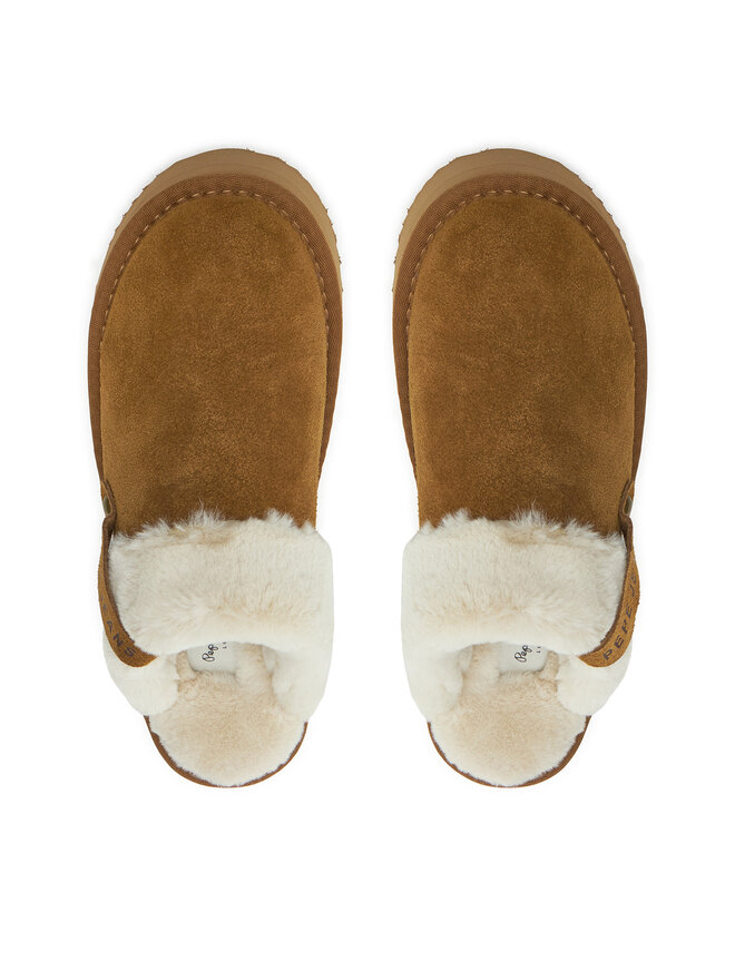 Pepe Jeans Kapcie Pepe Jeans PLS10421 Brązowy