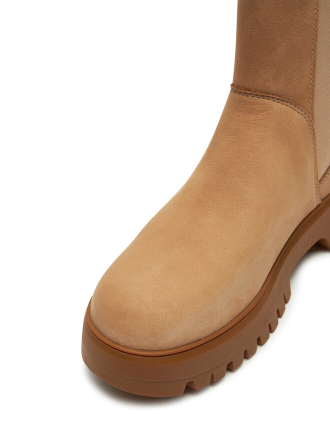 Timberland Jātnieku stila puszābaki Timberland Mid Pull On Boot TB0A6FCHEN71 Bēšs