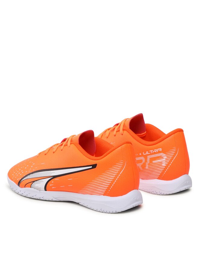 Puma Buty do piłki nożnej Puma Ultra Play It Jr 107237 01 Pomarańczowy