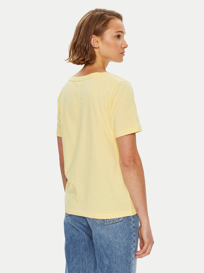Tommy Hilfiger Tommy Hilfiger Camiseta Modern WW0WW39781 Amarillo Regular Fit