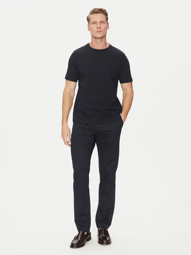 Tommy Hilfiger Tommy Hilfiger T-Shirt Embroidery Logo MW0MW38620 Dunkelblau Regular Fit