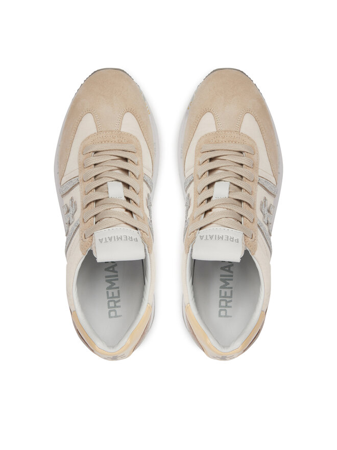 Premiata Sneakersy Premiata Conny VAR 6671 Écru