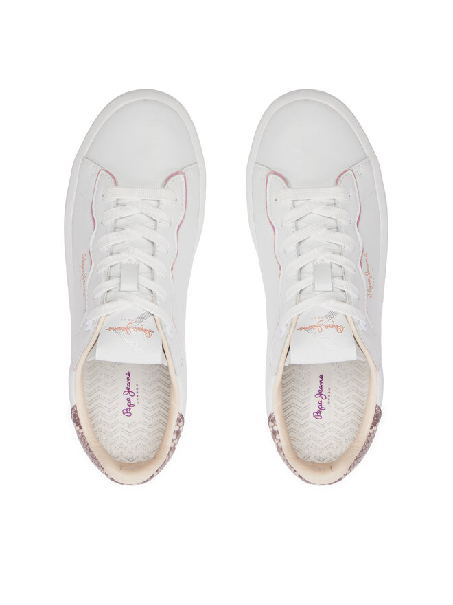 Pepe Jeans Сникърси Pepe Jeans Dobbie Seal PLS00006 Бял
