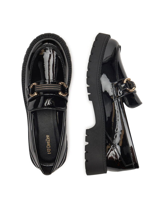 DeeZee Loafersy DeeZee 23038T235 Czarny