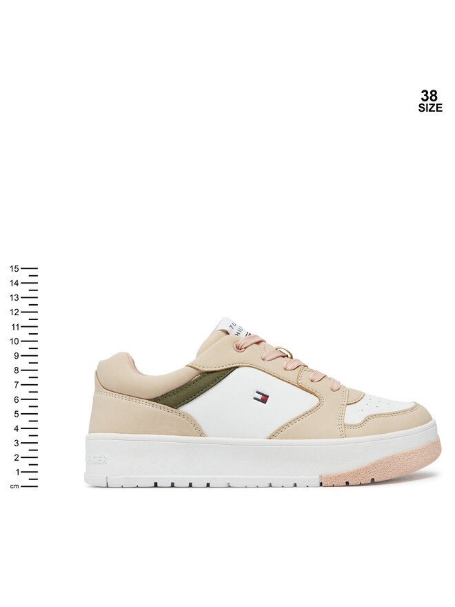 Tommy Hilfiger Сникърси Tommy Hilfiger Low Cut Lace-Up Sneaker T3A9-33527-1269 S Бял