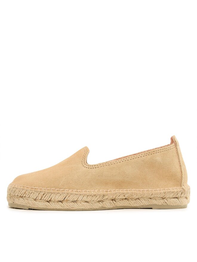 Manebi Espadrilles Manebi Suede Flat Espadrilles Bézs
