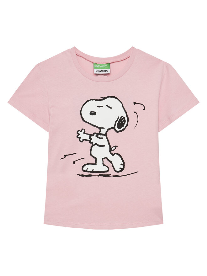 United Colors Of Benetton United Colors Of Benetton Camiseta 3X1SC10NG Rosa Regular Fit