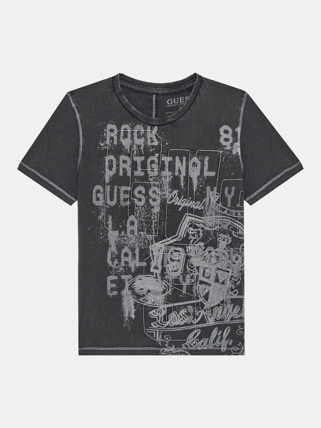Guess Guess Marškinėliai L4BI08 I3Z14 Juoda Regular Fit