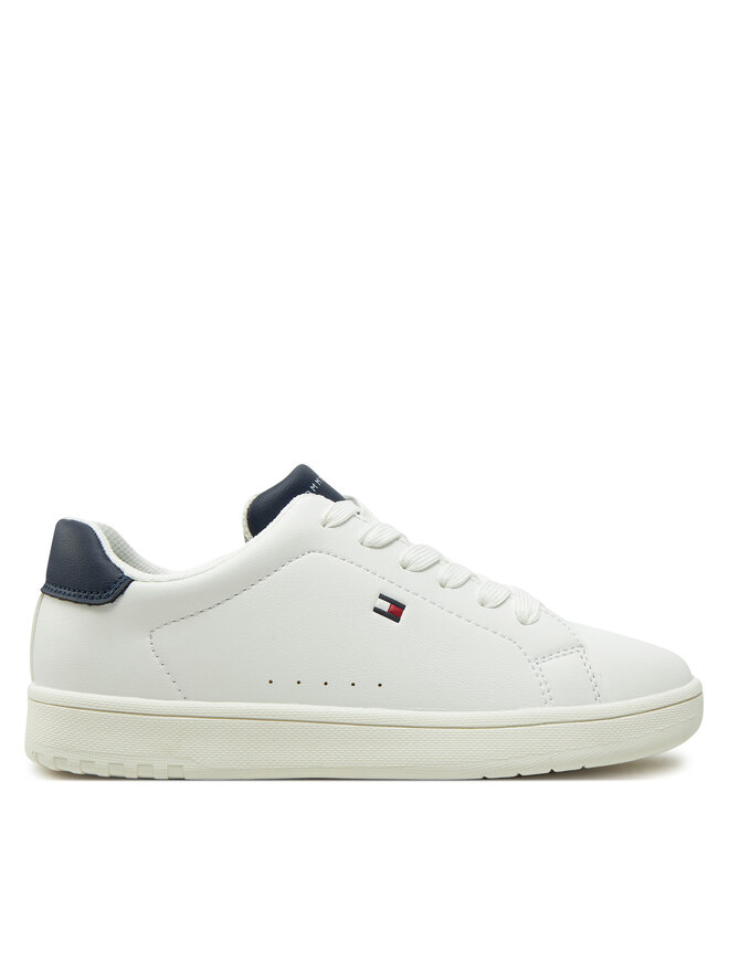 Tommy Hilfiger Sneakersy Tommy Hilfiger Low Cut Lace-Up Sneaker T3X9-33848-1355 S Biały