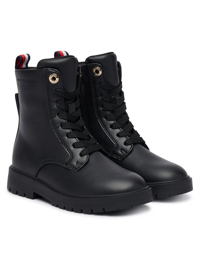 Tommy Hilfiger Schnürschuhe Tommy Hilfiger T3A5-35157-1355 M Schwarz