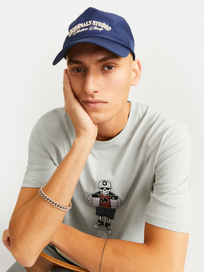 Jack&Jones Jack&Jones Футболка Eight Skull 12264841 Сірий Standard Fit