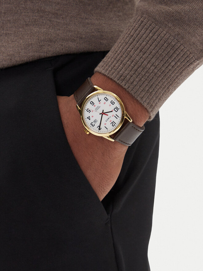 Timex Orologio Timex Easy Reader® Classic TW2Y12700 Marrone