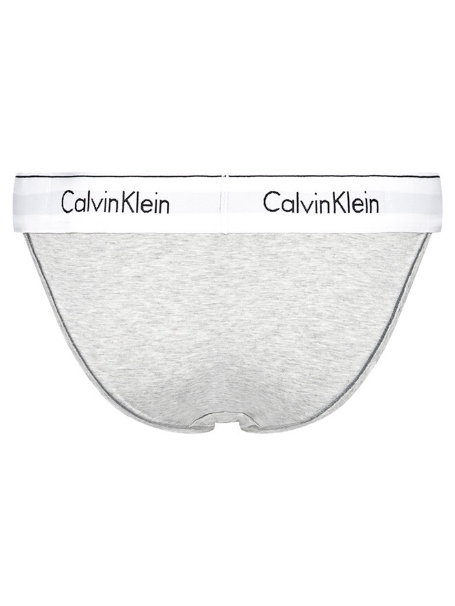 Calvin Klein Underwear Calvin Klein Underwear Klassischer Damenslip Tanga 000QF4977A Grau