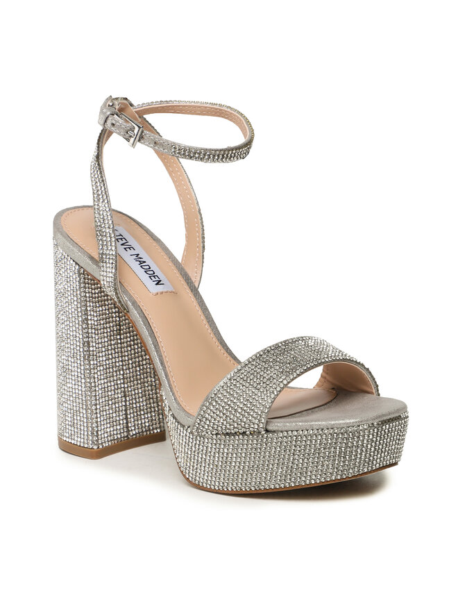 Steve Madden Sandály Steve Madden Lessa-R SM11002394-998 Stříbrná