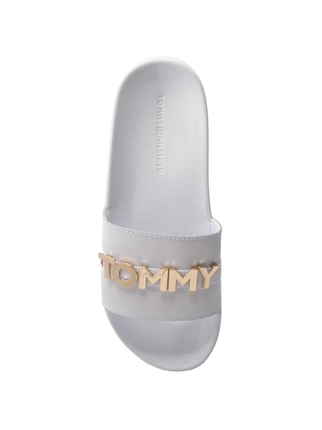 Tommy Hilfiger Natikači Tommy Hilfiger Beach Slide FW0FW02965 Bela