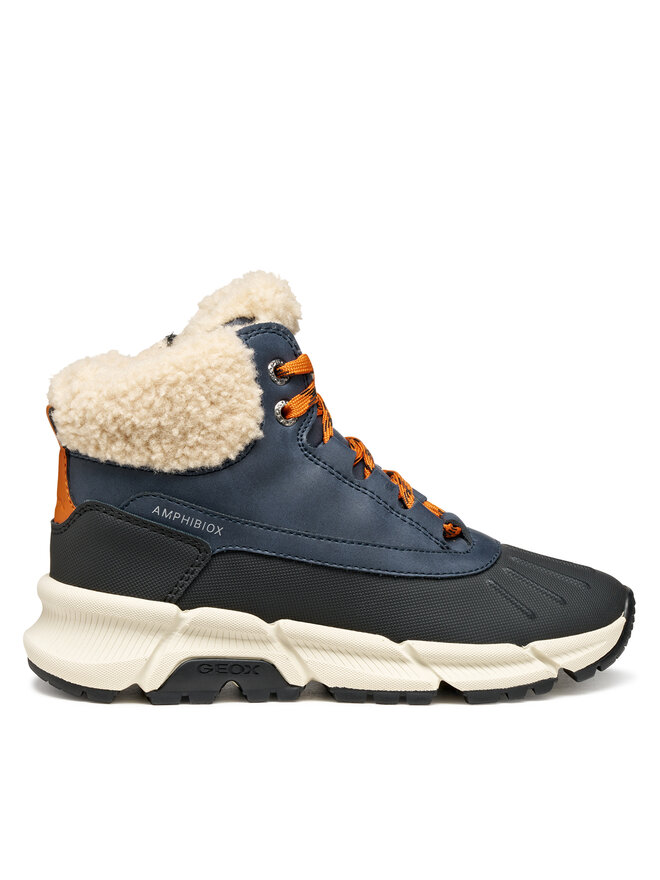 Geox Gležnjarji Geox J Flexyper Plus J56LCB 0ME50 C4218 D Mornarsko modra