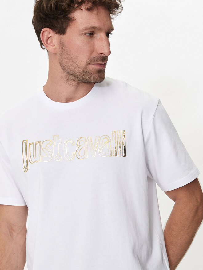 Just Cavalli Just Cavalli Camiseta 76OAHG15 Blanco Regular Fit
