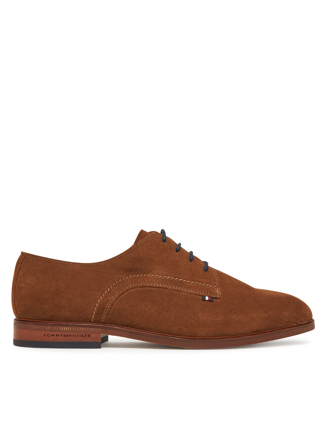 Tommy Hilfiger Nizki čevlji Tommy Hilfiger Dress FM0FM05725 Rjava