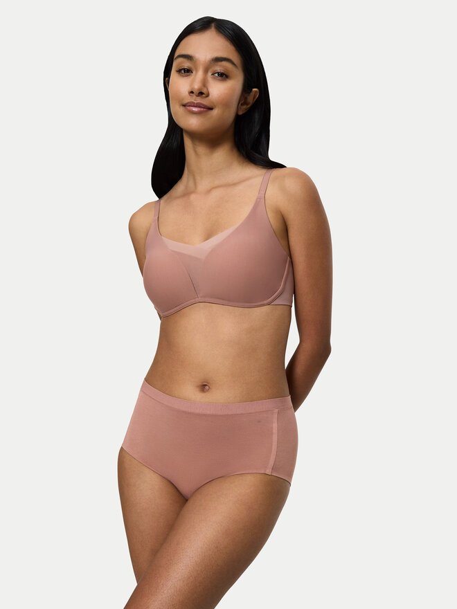 Triumph Triumph Klassischer Damenslip mit hoher Taille Smart Natural 10211539 Braun