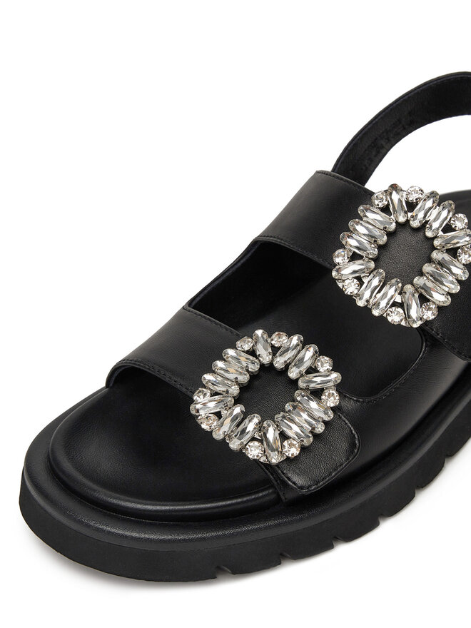 Eva Minge Sandalen Eva Minge SNOWDROP-I75-563 Schwarz