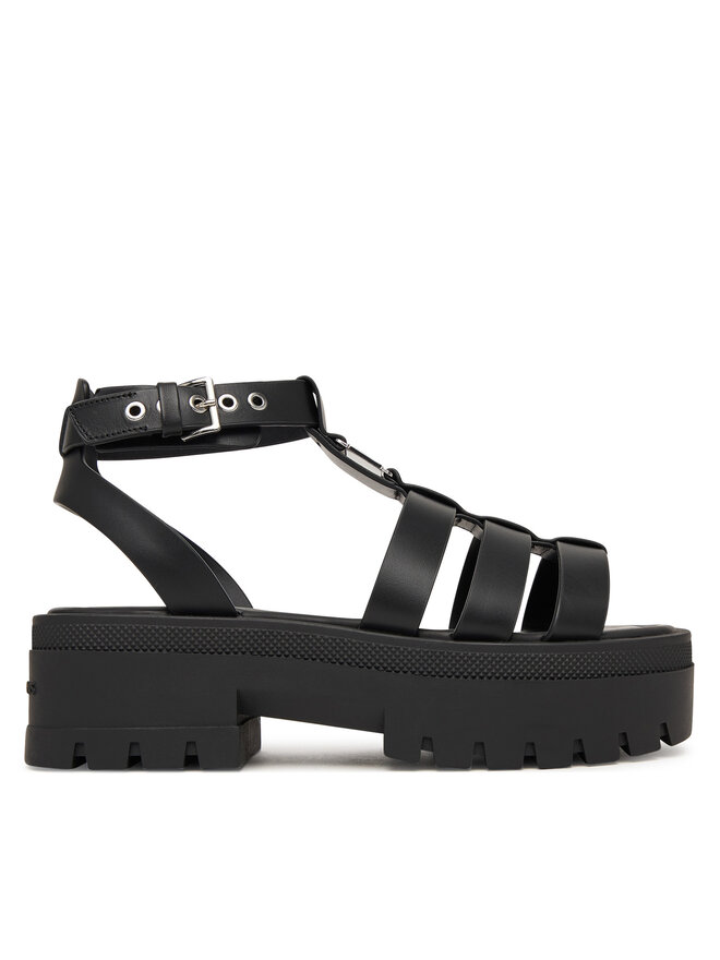 Tommy Jeans Sandalen Tommy Jeans Tjw Fisherman Leather Max Sandal EN0EN02943 Schwarz