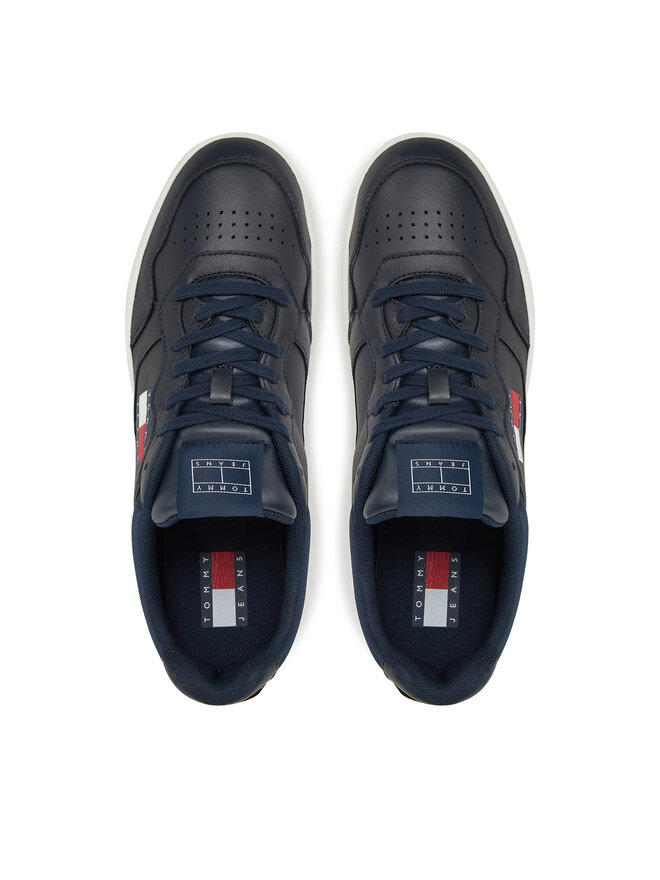 Tommy Jeans Sneakersy Tommy Jeans (New) Tjm Cupsole Leather Ess EM0EM01443 Tmavomodrá