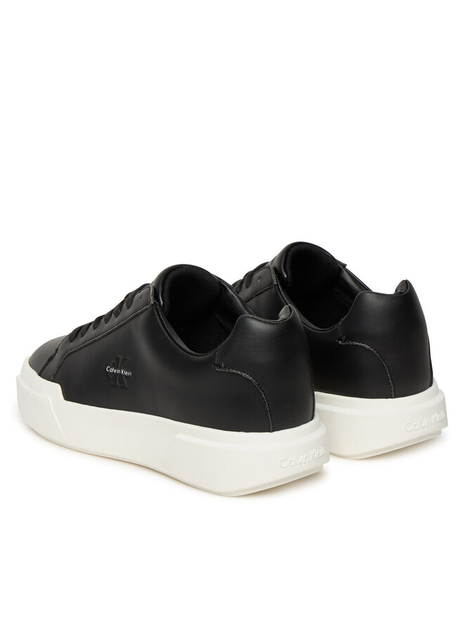 Calvin Klein Snīkeri Calvin Klein Chunky Cupsole Laceup Lth Wn YW0YW01947 Melns