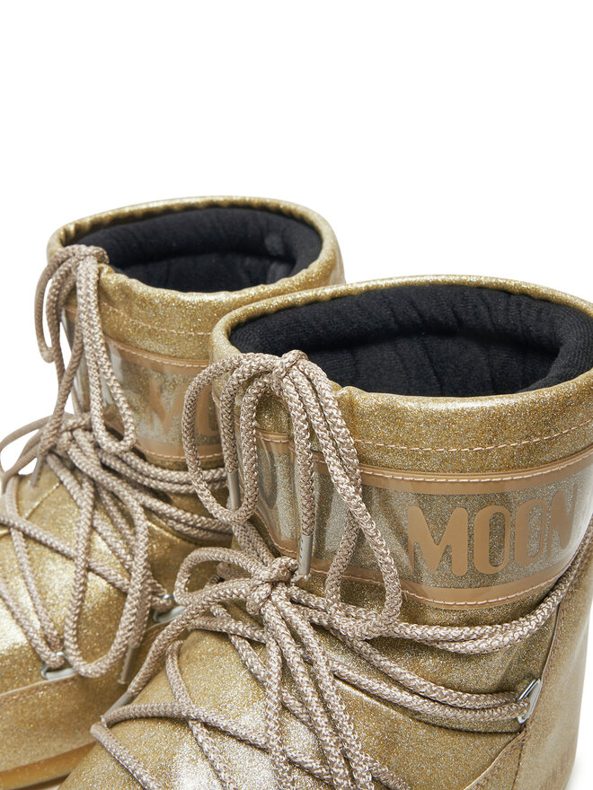 Moon Boot Śniegowce Moon Boot Icon Low Glitter 80D1409440 Złoty