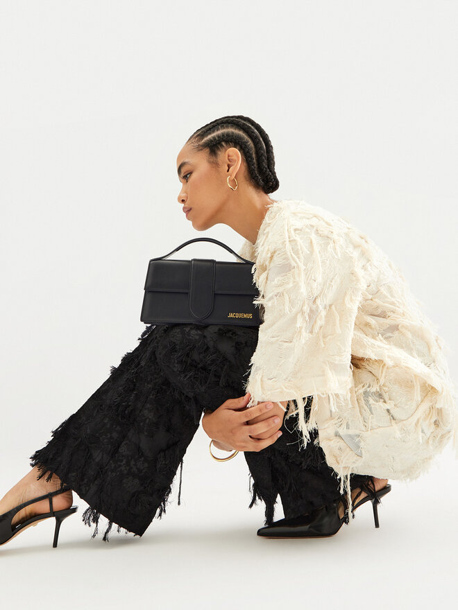JACQUEMUS Torebka JACQUEMUS Le Grand Bambino 213BA007 Czarny
