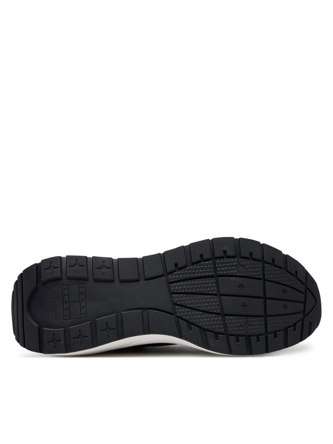 Tommy Jeans Снікерcи Tommy Jeans Runner Kntitted EM0EM01555 Чорний