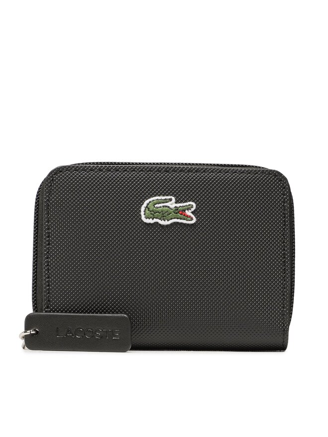 Portafoglio piccolo da donna Lacoste Xs Zip Coin Wallet NF4193PO Nero escarpe
