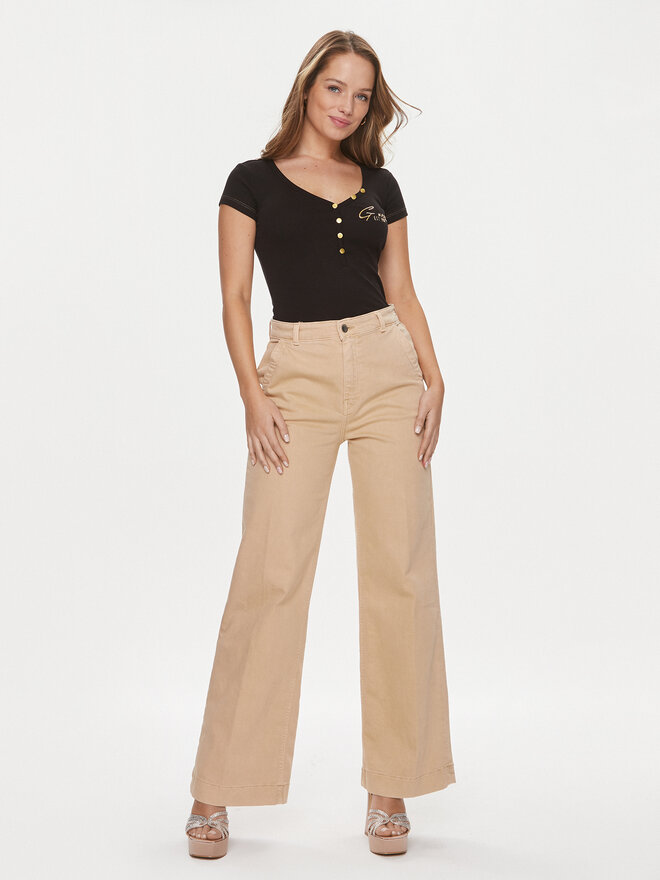 Guess Guess Футболка W4RP47 K1814 Чорний Regular Fit