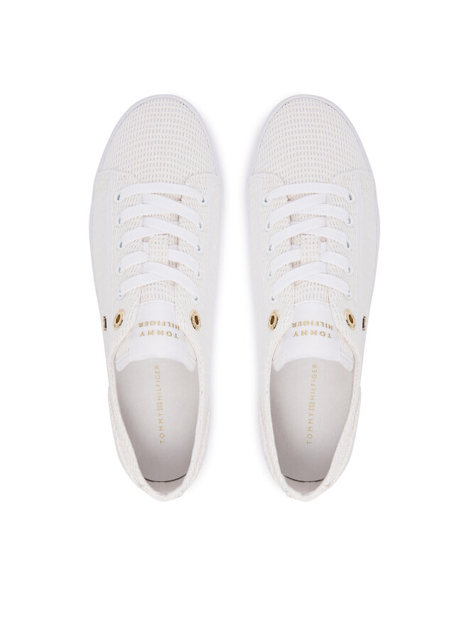 Tommy Hilfiger Sneakers aus Stoff Tommy Hilfiger FW0FW09171 Weiß