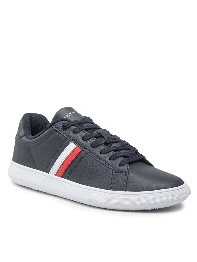 Tommy Hilfiger Sportcipők Tommy Hilfiger Corporate Cup Leather Stripes FM0FM04275 Sötétkék