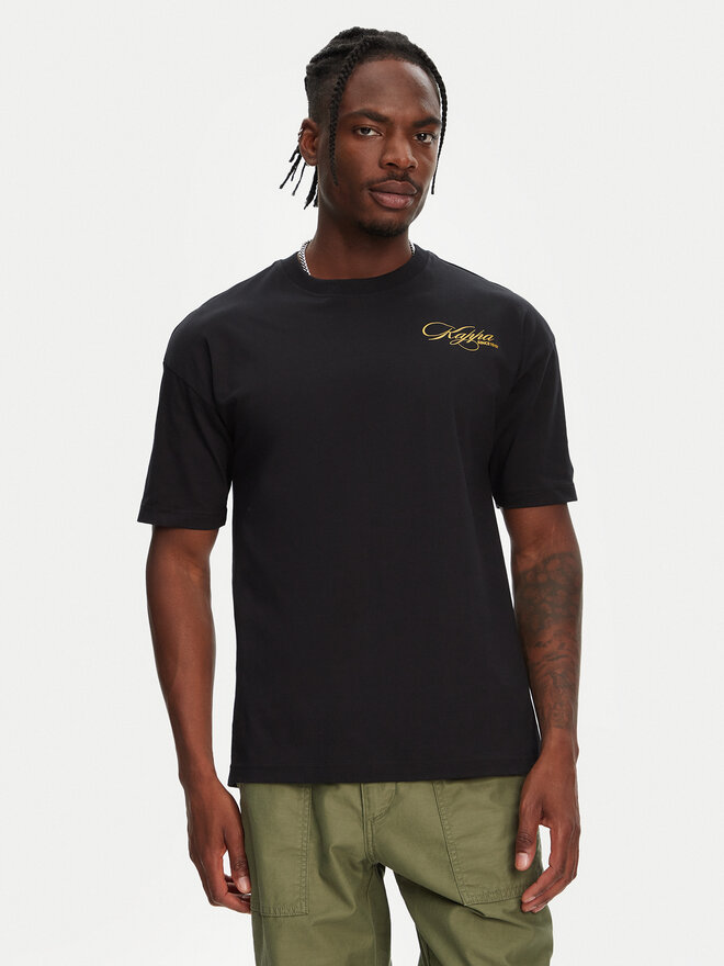 Kappa Kappa Marškinėliai Norda 361Q6XW Juoda Regular Fit