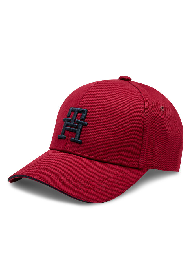 Tommy Hilfiger Шапка с козирка Tommy Hilfiger Imd Cotton 6 Panel Cap AM0AM12541 Червен