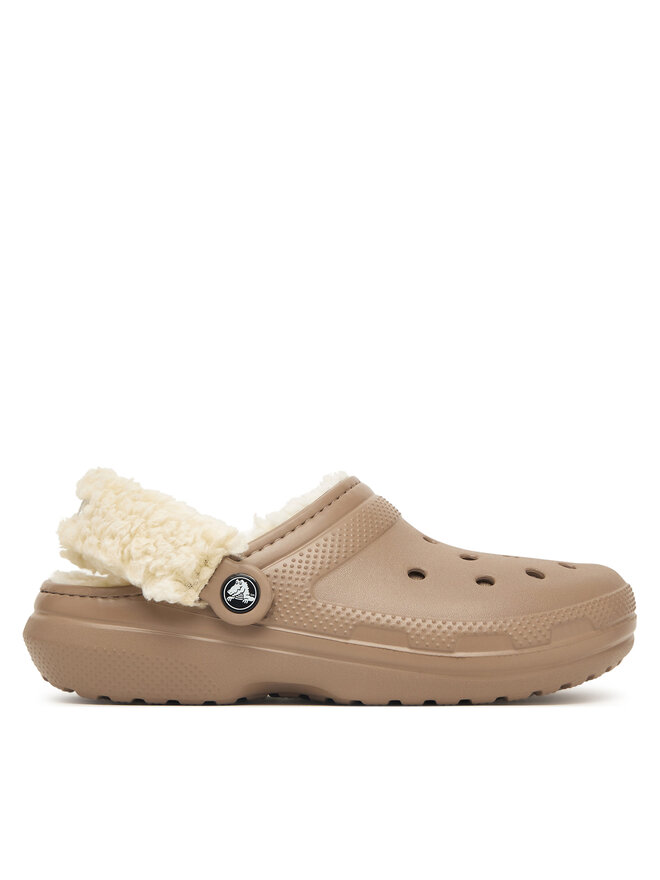 Crocs Pantoletten Crocs Classic Lined Clog 211396 Beige