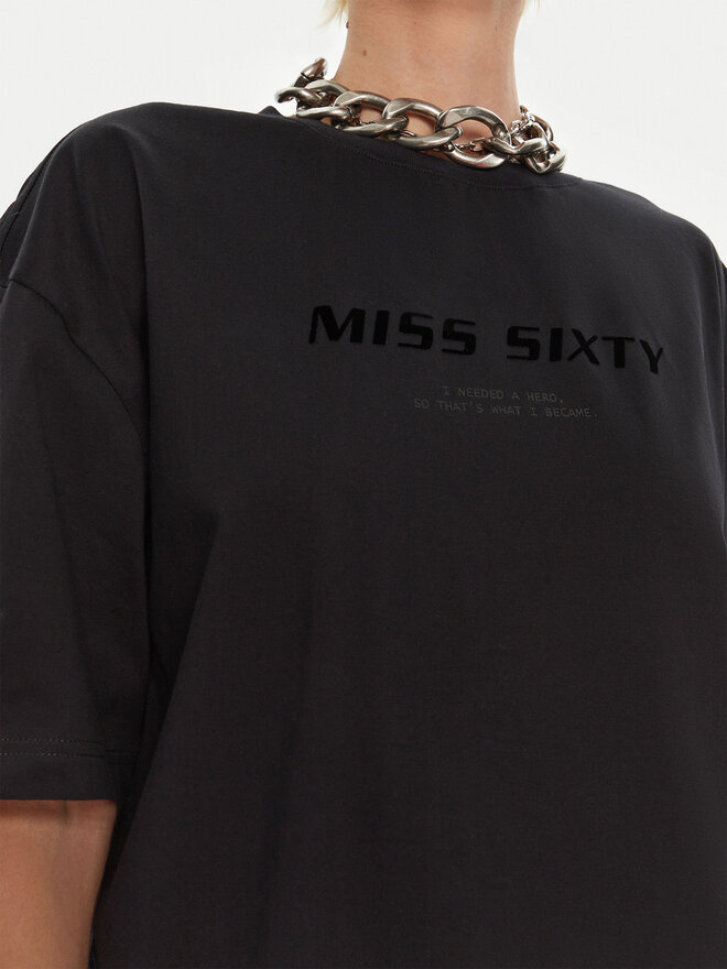 Miss Sixty Miss Sixty T-Shirt 6L2SJ2120000 Schwarz Relaxed Fit
