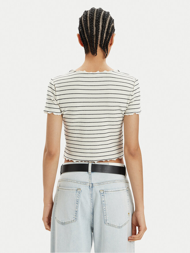 ONLY ONLY Футболка Anits 15253651 Écru Regular Fit