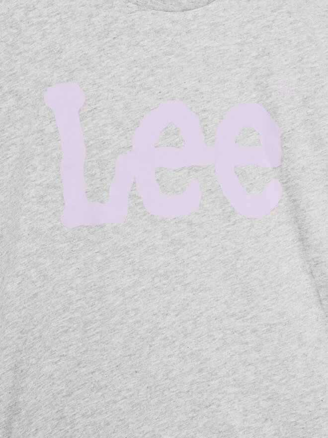 Lee Lee Футболка Wobbly Graphic LEG5029 Сірий Regular Fit
