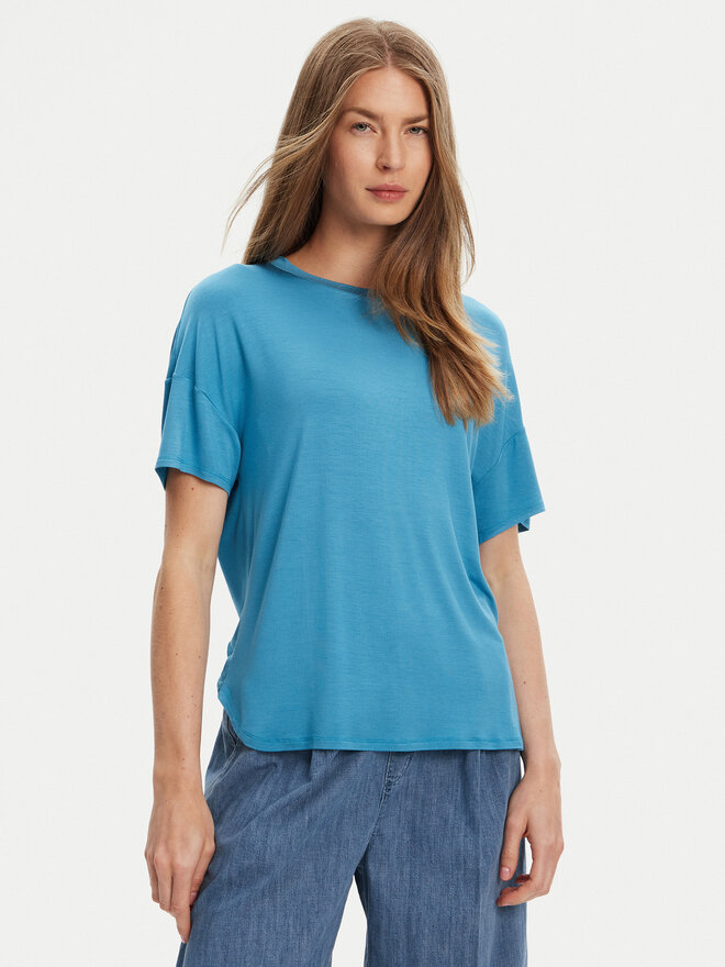 United Colors Of Benetton United Colors Of Benetton Camiseta 3Z12D101X Azul Slim Fit