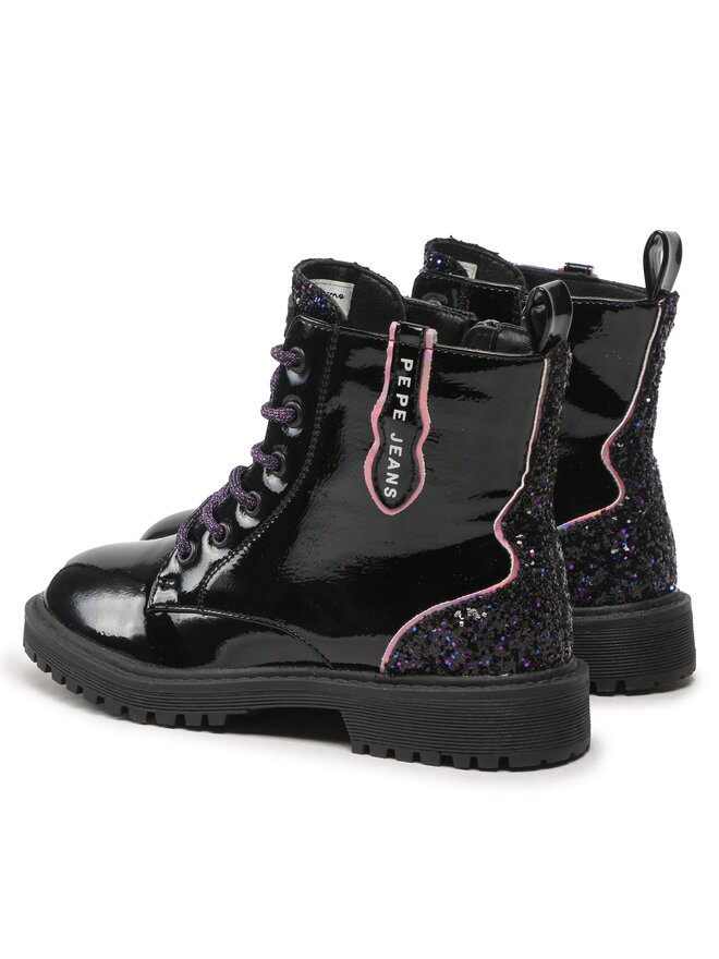Pepe Jeans Туристически oбувки Pepe Jeans Hatton Glitter PGS50185 Черен