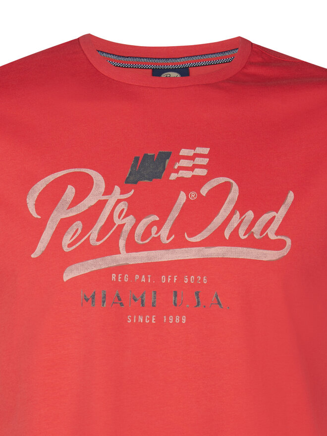 Petrol Industries Petrol Industries Camiseta M-1050-TSR600 Rojo Regular Fit